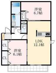 ＳｈａＭａｉｓｏｎ夢源Bの物件間取画像